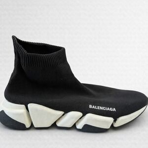 Balenciaga Men's Black Sock Sneakers